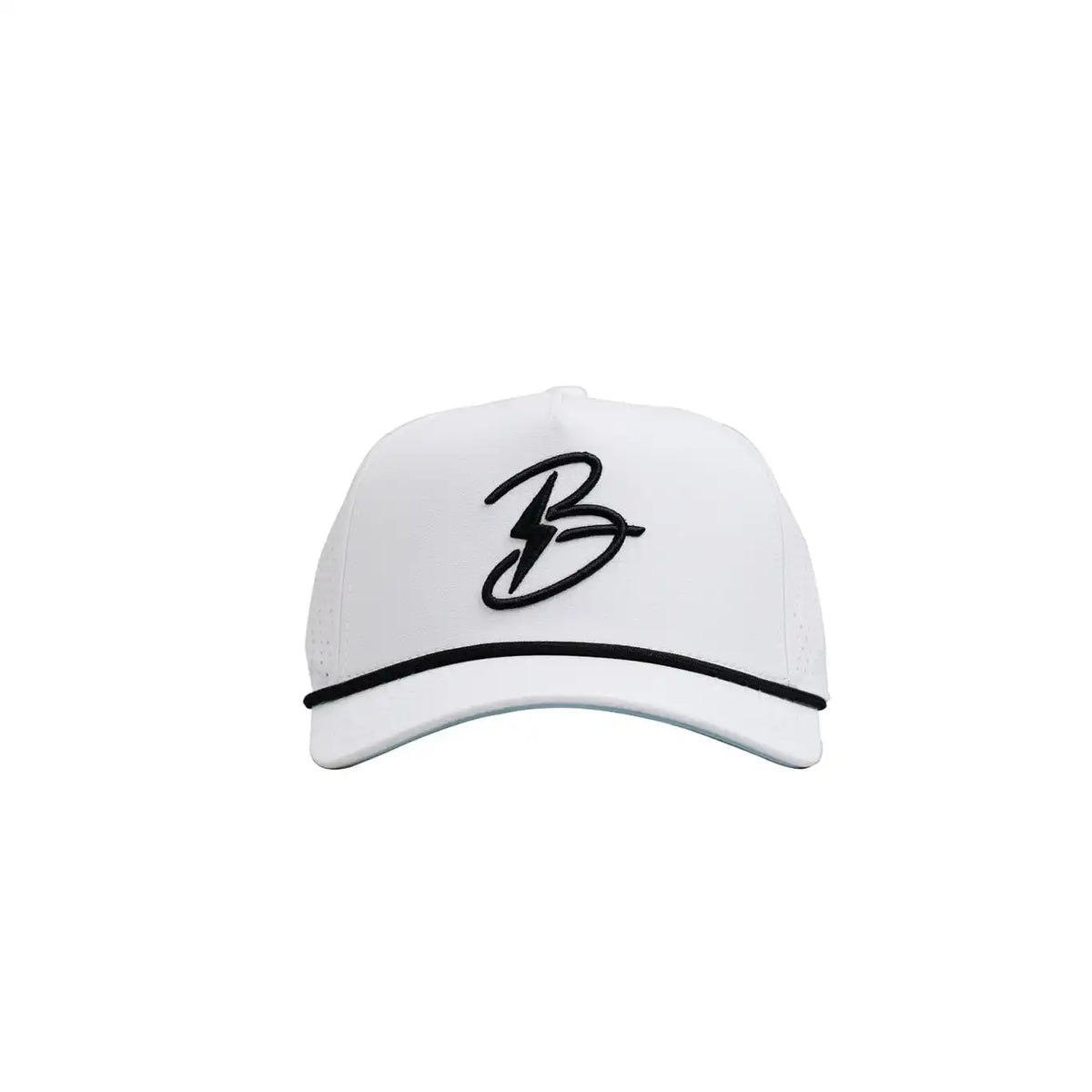 "Flying B" Pre-Curved Golf Rope Hat - White Main image