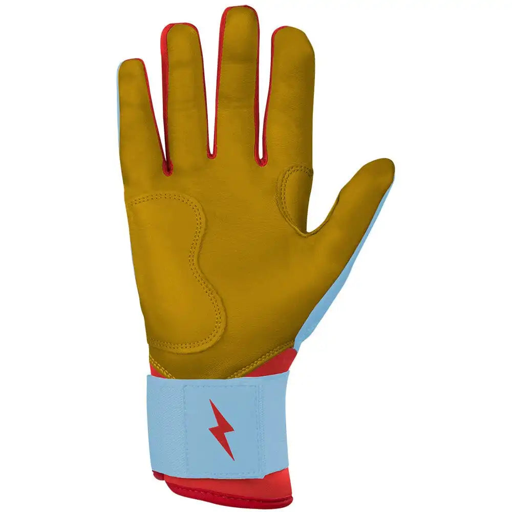 Harrison Bader Signature Series Long Cuff Batting Gloves - Baby Blue Secondary image