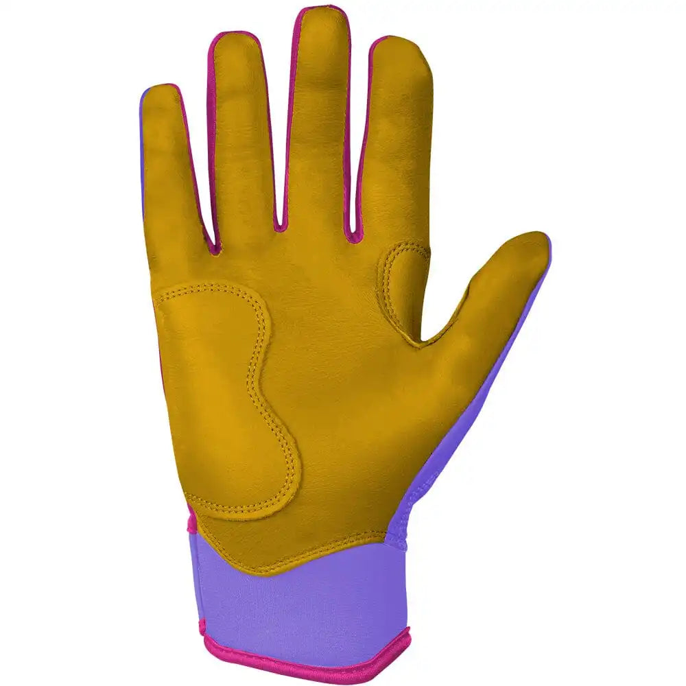 Harrison Bader Signature Series Short Cuff Batting Gloves - Lavender Secondary image