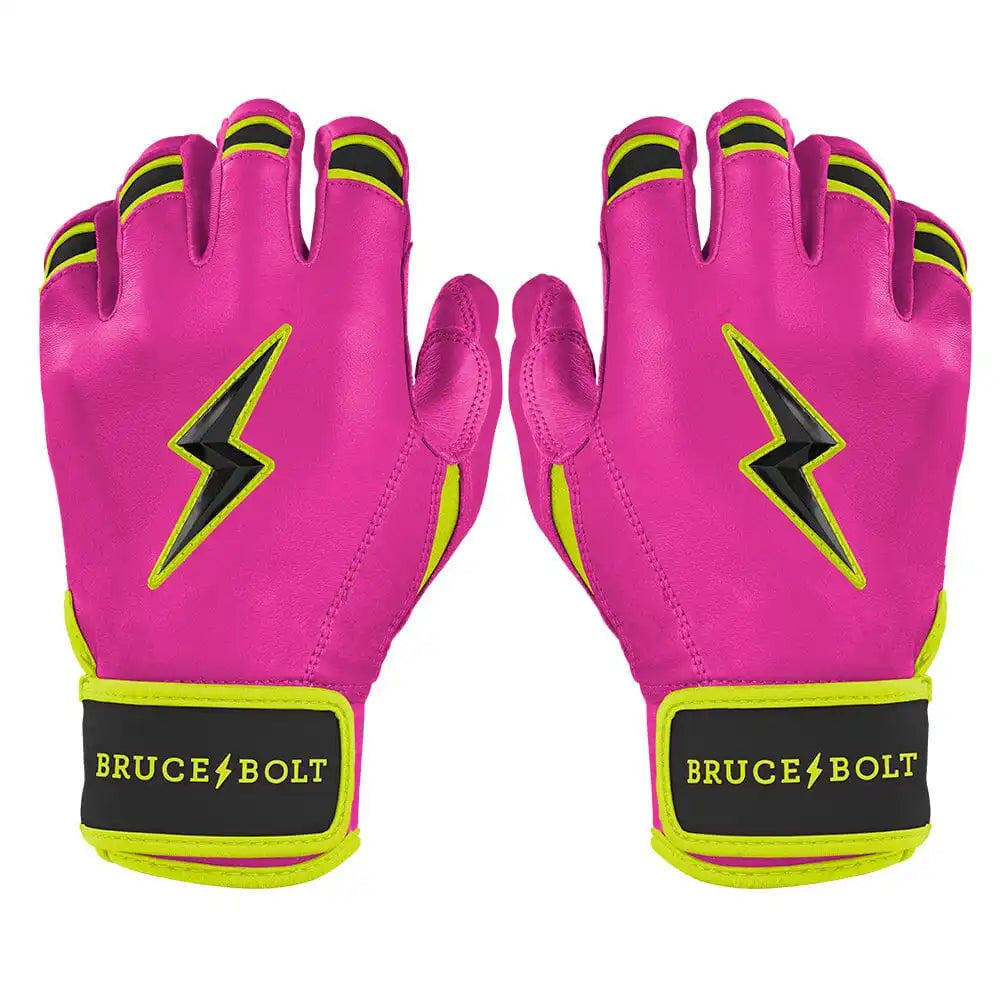 Bear Series Short Cuff Batting Gloves | Pink Lightning Main image