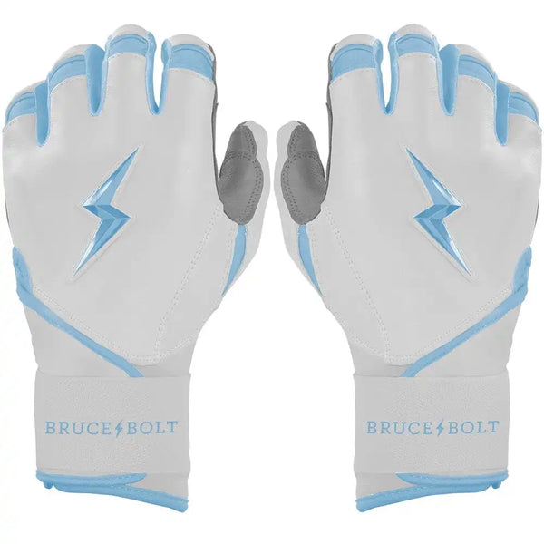 Chrome Series Long Cuff Batting Gloves - Baby Blue