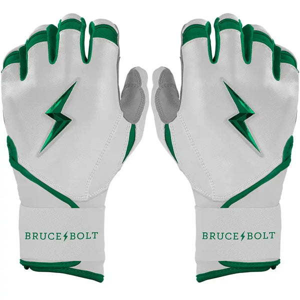 Chrome Series Long Cuff Batting Gloves - Green