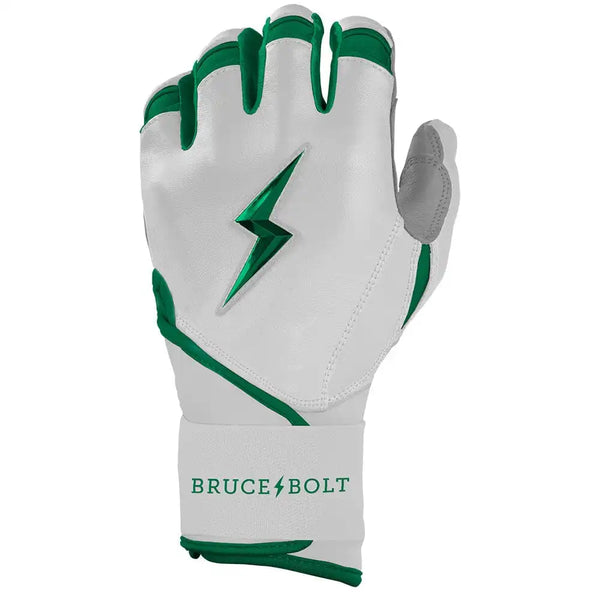 Chrome Series Long Cuff Batting Gloves - Green