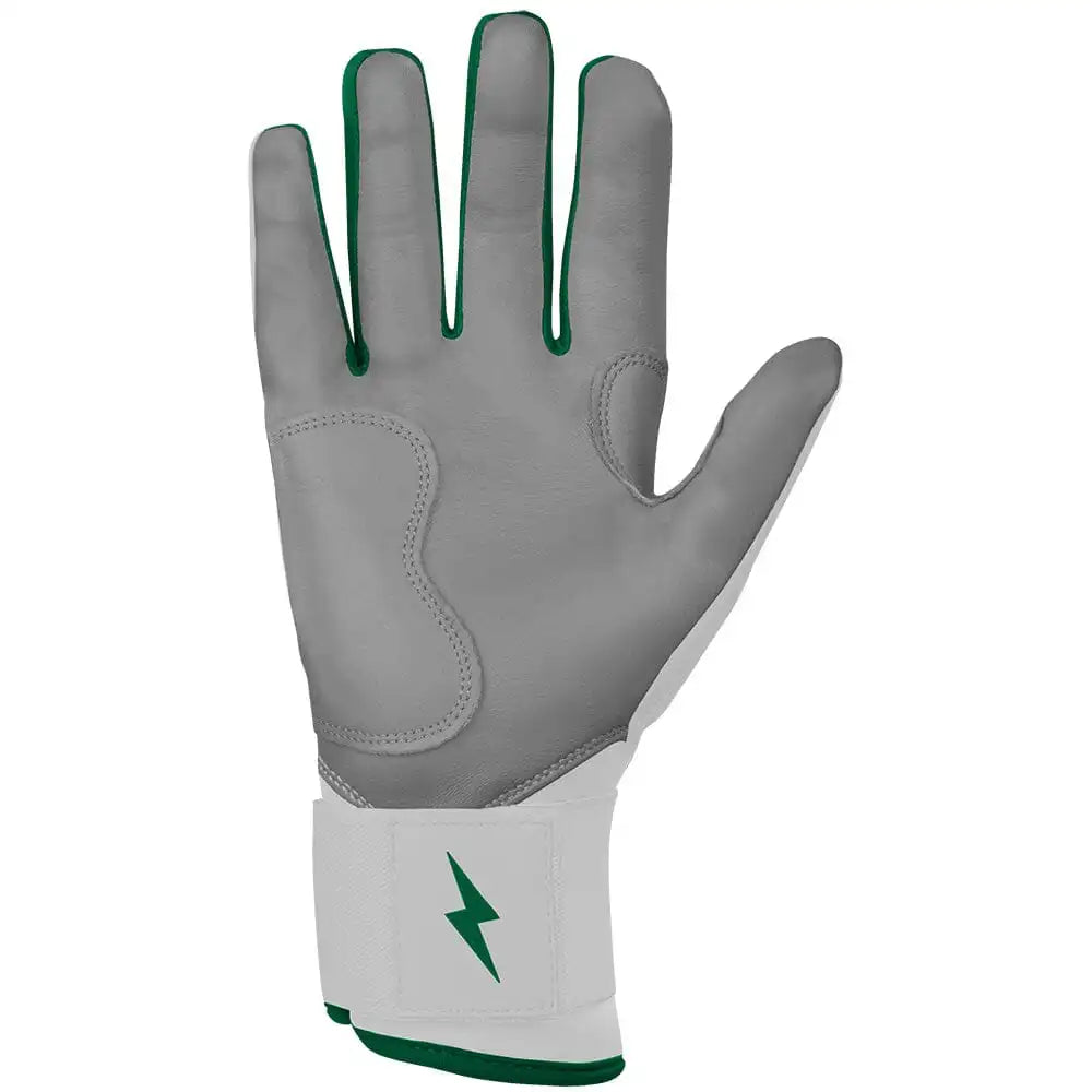 Chrome Series Long Cuff Batting Gloves - Green Secondary image