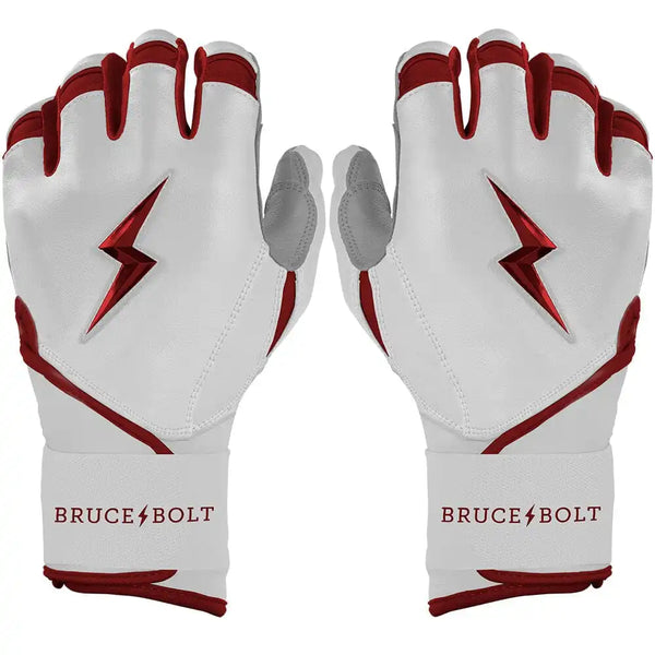 Chrome Series Long Cuff Batting Gloves - Maroon