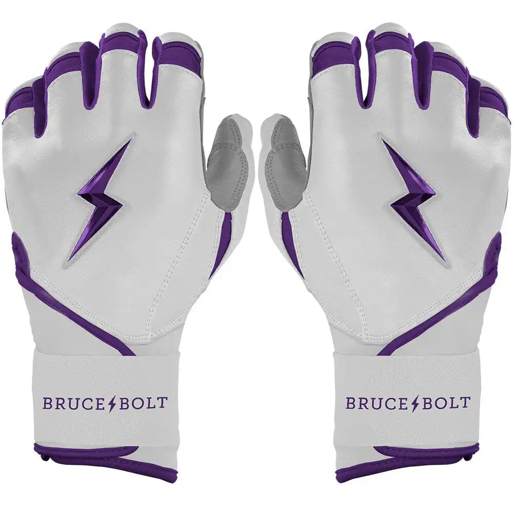 Chrome Series Long Cuff Batting Gloves - Purple Main image