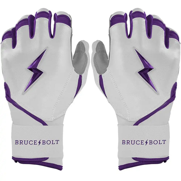 Chrome Series Long Cuff Batting Gloves - Purple