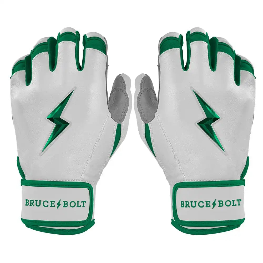 Chrome Series Short Cuff Batting Gloves - Green Main image