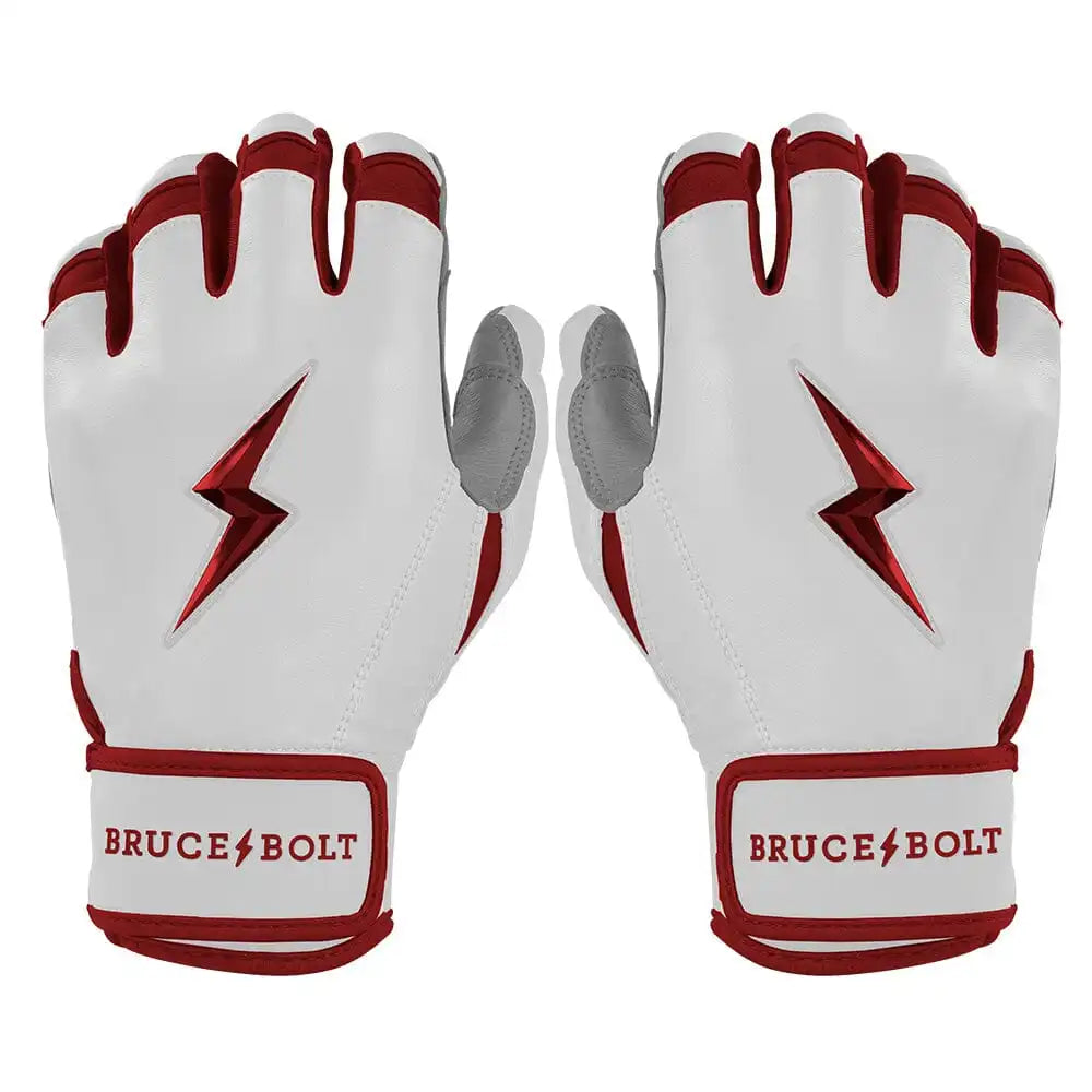 Chrome Series Short Cuff Batting Gloves - Maroon Main image