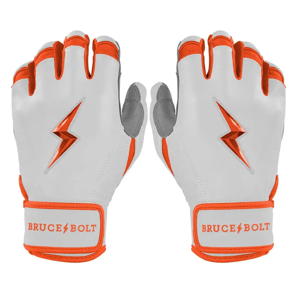 Chrome Series Short Cuff Batting Gloves - Orange Main image