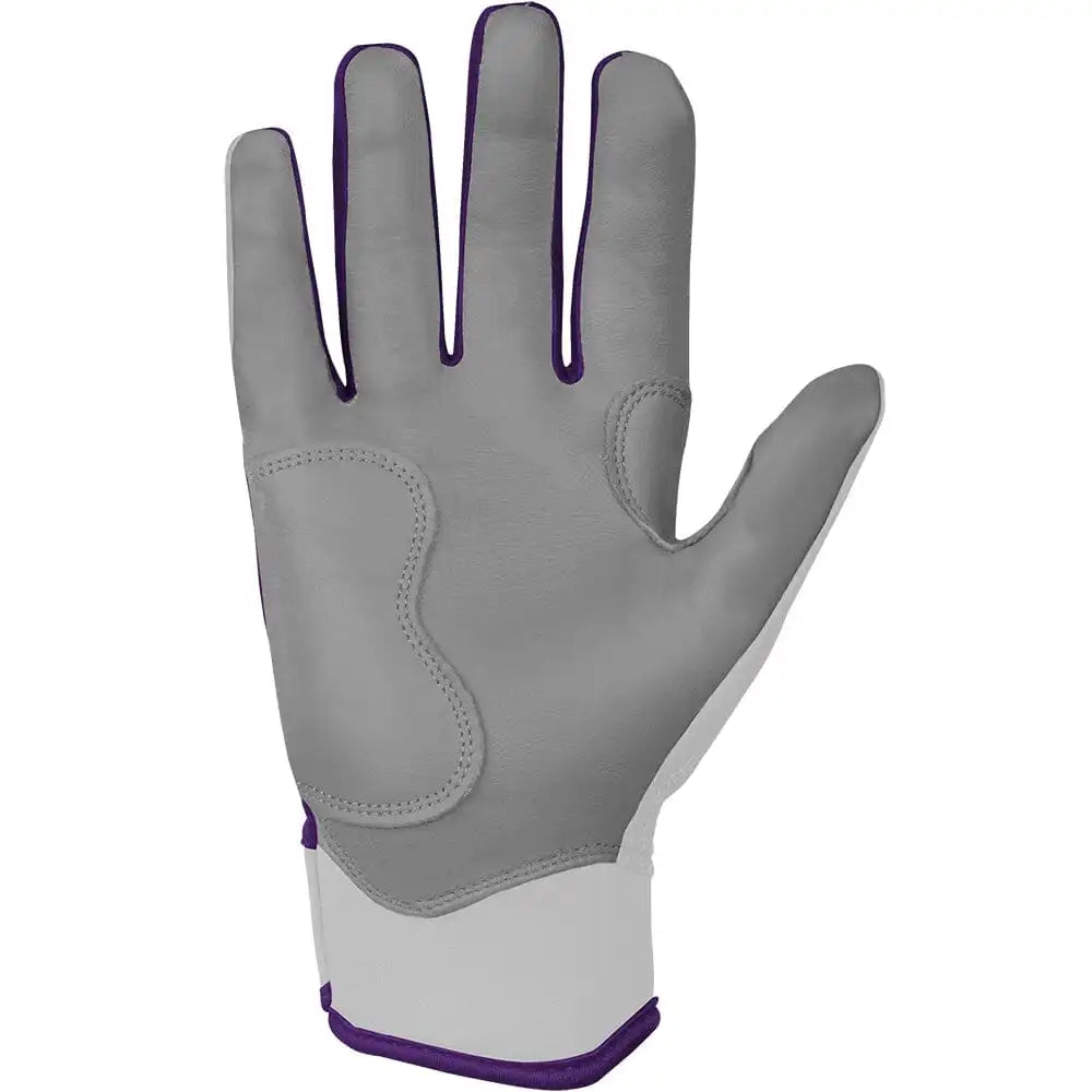 Chrome Series Short Cuff Batting Gloves - Purple Secondary image