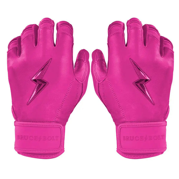 Max Clark Signature Series Short Cuff Batting Gloves - Pink