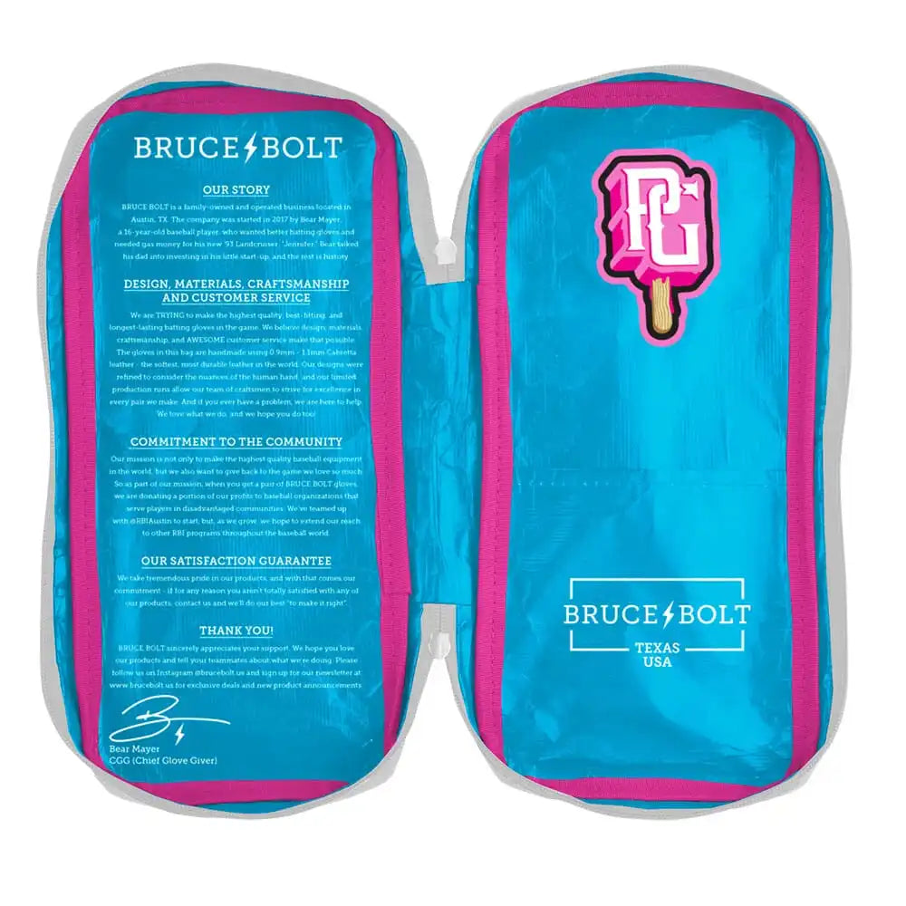 Perfect Game Collab Series Short Cuff Batting Gloves - Summer Swirl