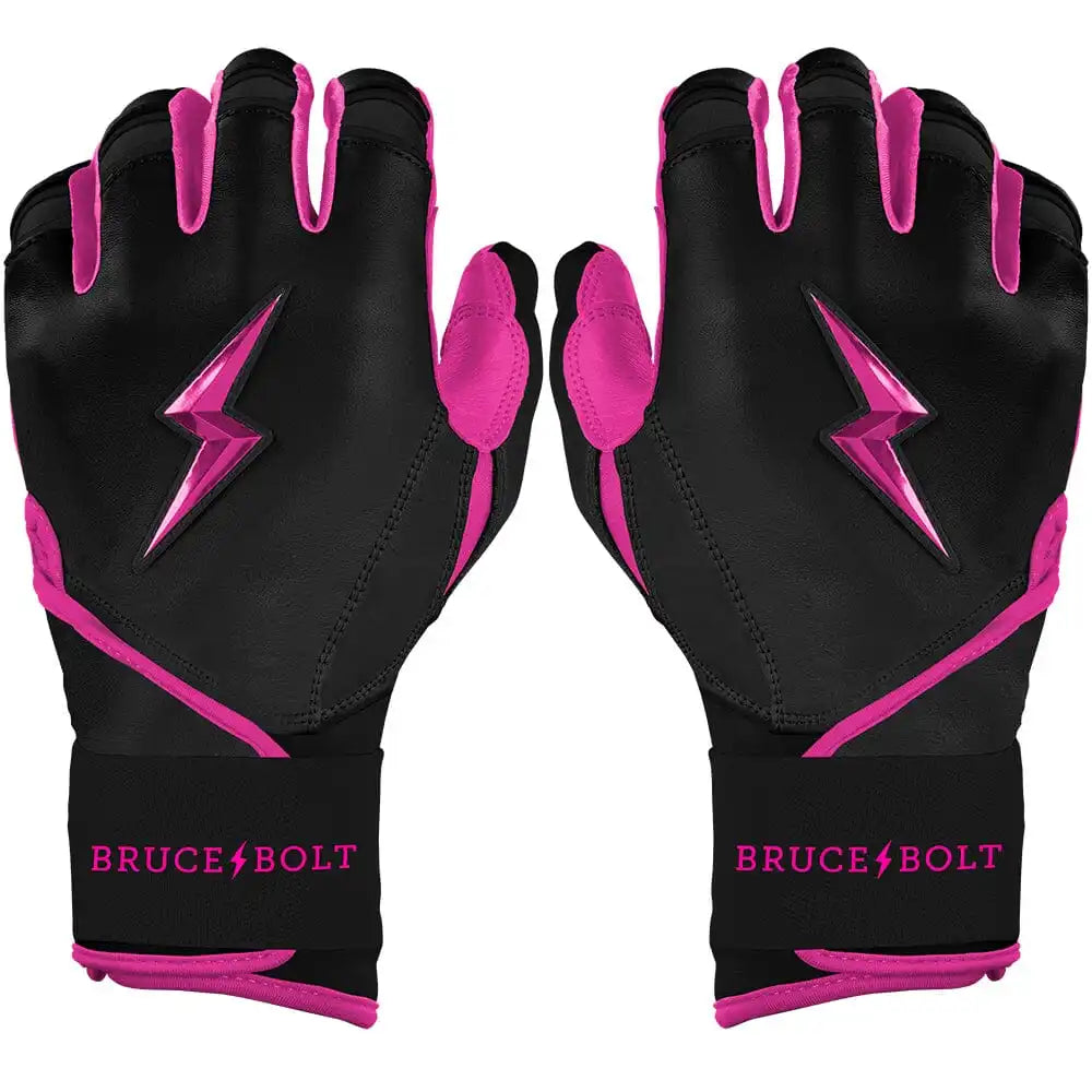 Bear Series Long Cuff Batting Gloves - Hot Pink Main image