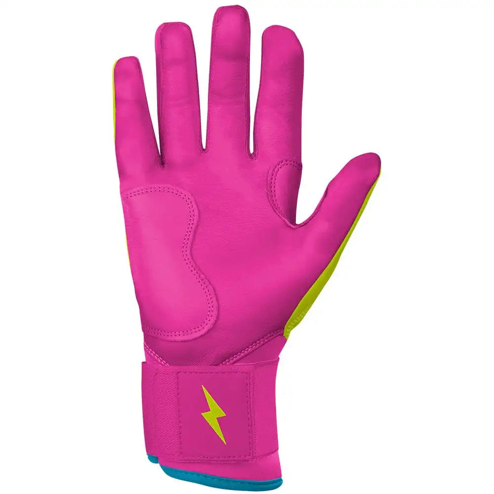 Bear Series Long Cuff Batting Gloves - Caribbean Yellow Secondary image