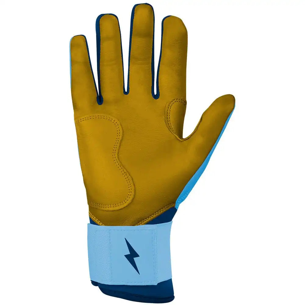 Bear Series Long Cuff Batting Gloves - Carolina Blue Secondary image