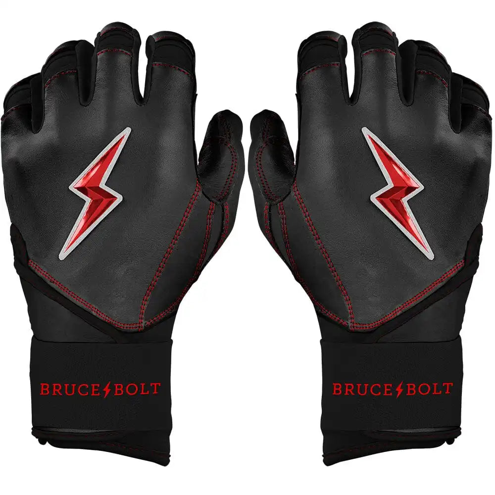 Bear Series Long Cuff Batting Gloves - Black Main image
