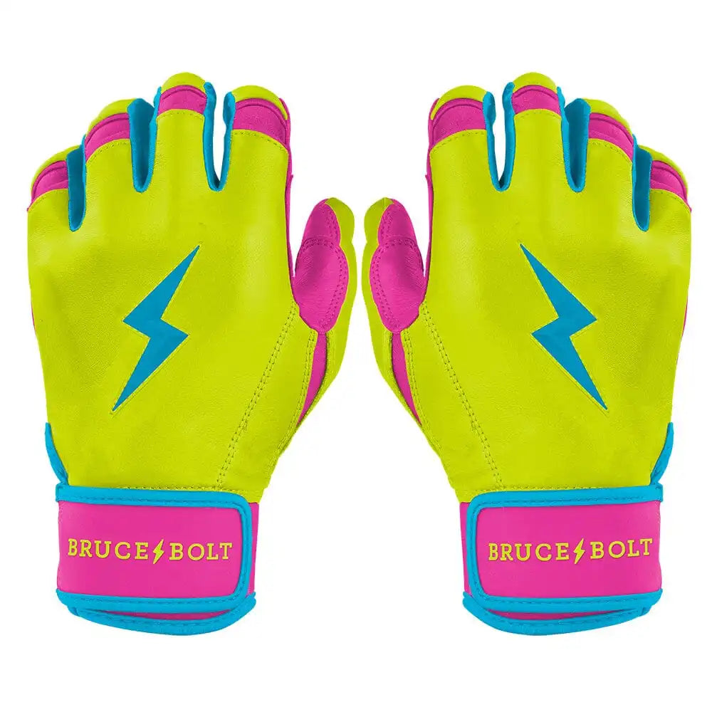 Bear Series Short Cuff Batting Gloves - Caribbean Yellow Main image