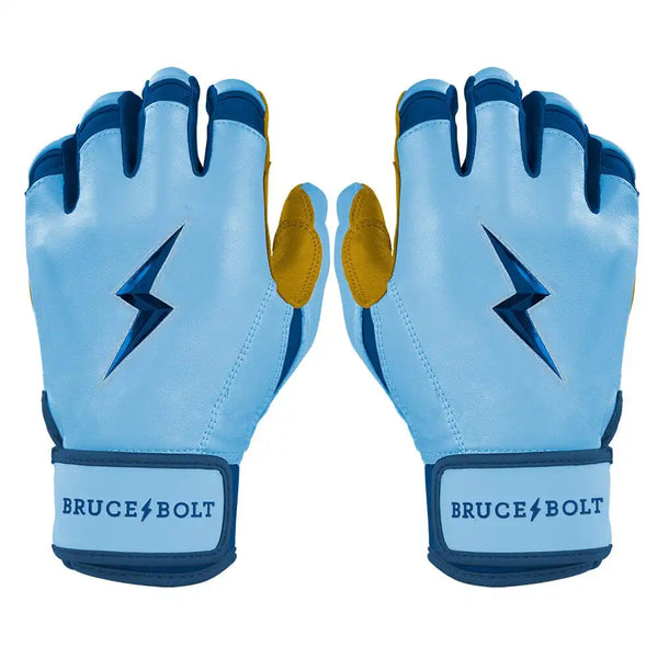 Bear Series Short Cuff Batting Gloves - Carolina Blue