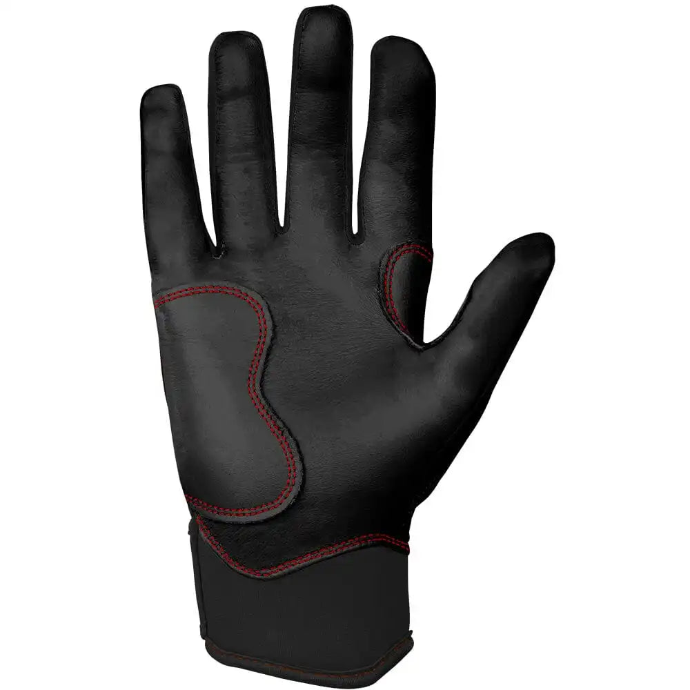 Bear Series Short Cuff Batting Gloves - Black Secondary image