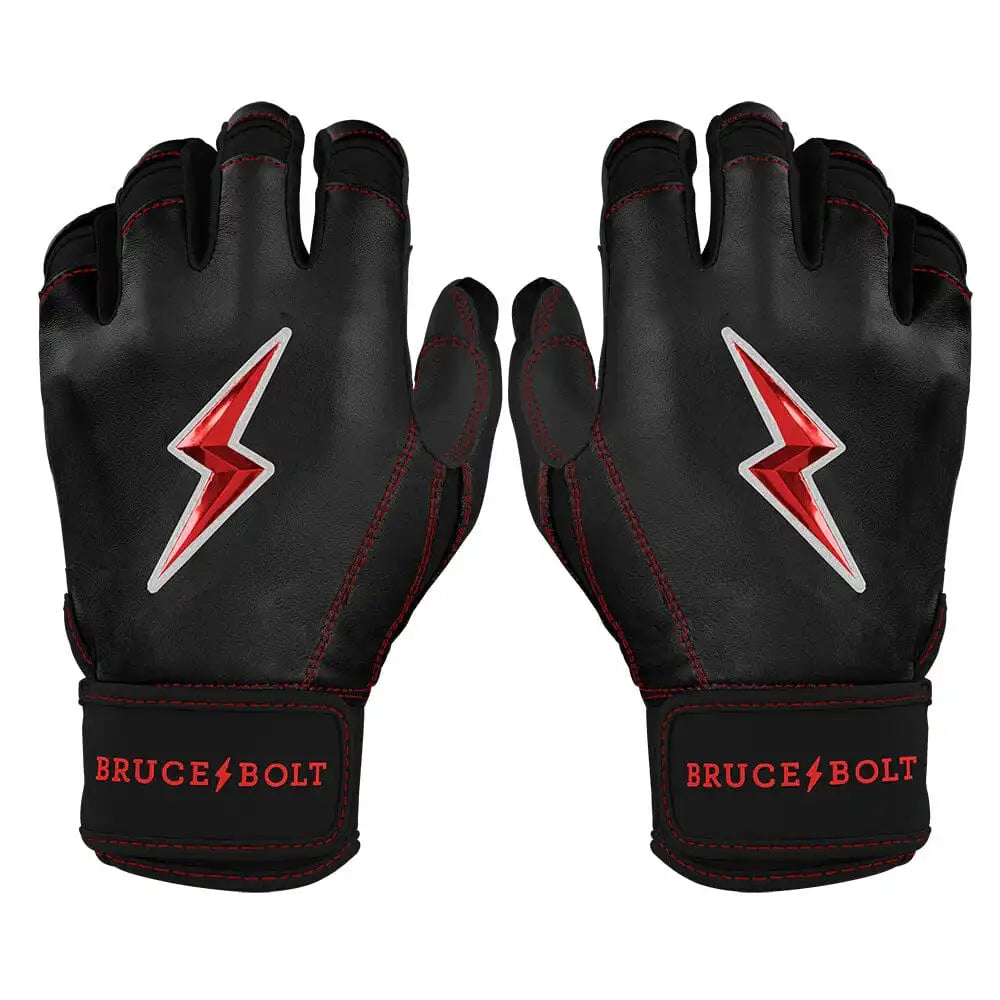 Bear Series Short Cuff Batting Gloves - Black Main image