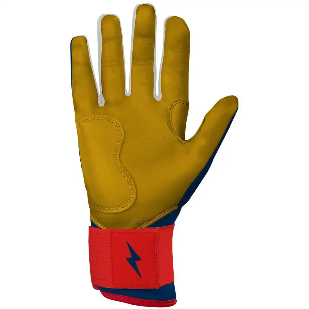 Patriot Series Long Cuff Batting Gloves - Fourth of July Secondary image