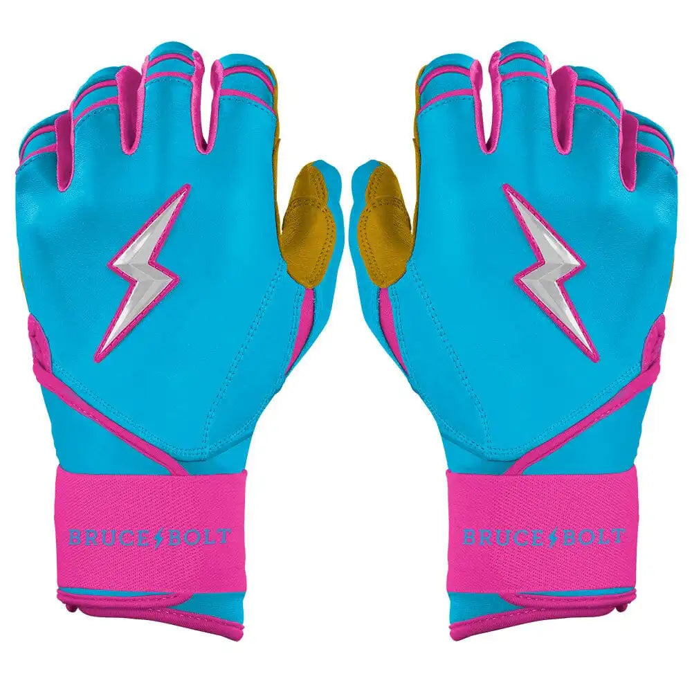 Harrison Bader Signature Series Long Cuff Batting Gloves - Blue/Pink Main image