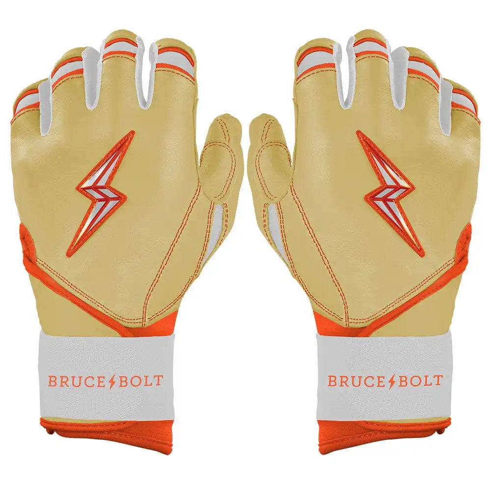 Max Clark Signature Series Long Cuff Batting Gloves - Clark Ivory Main image