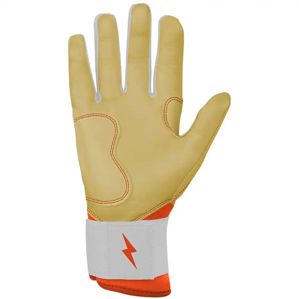 Max Clark Signature Series Long Cuff Batting Gloves - Clark Ivory