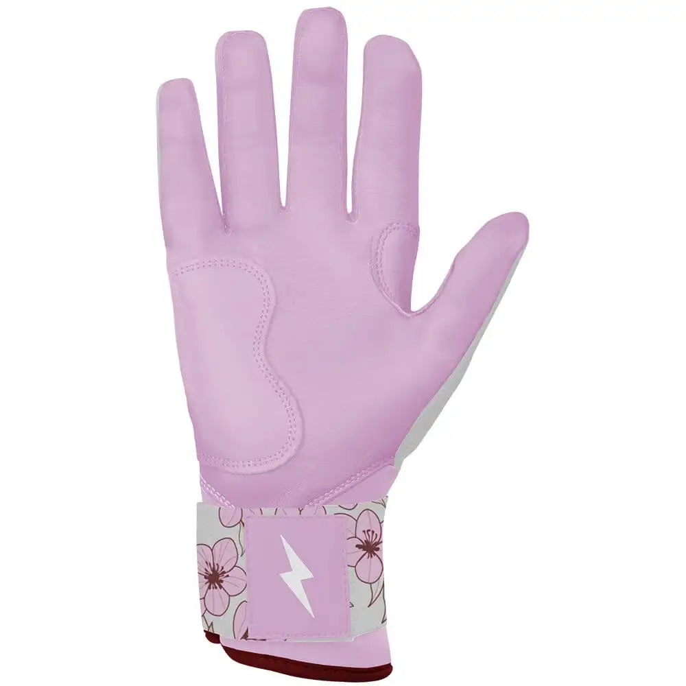 Lars Nootbaar Signature Series Long Cuff Batting Gloves - White/Pink Secondary image