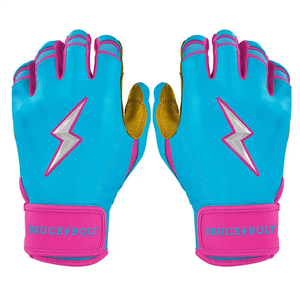Harrison Bader Signature Series Short Cuff Batting Gloves - Blue/Pink Main image