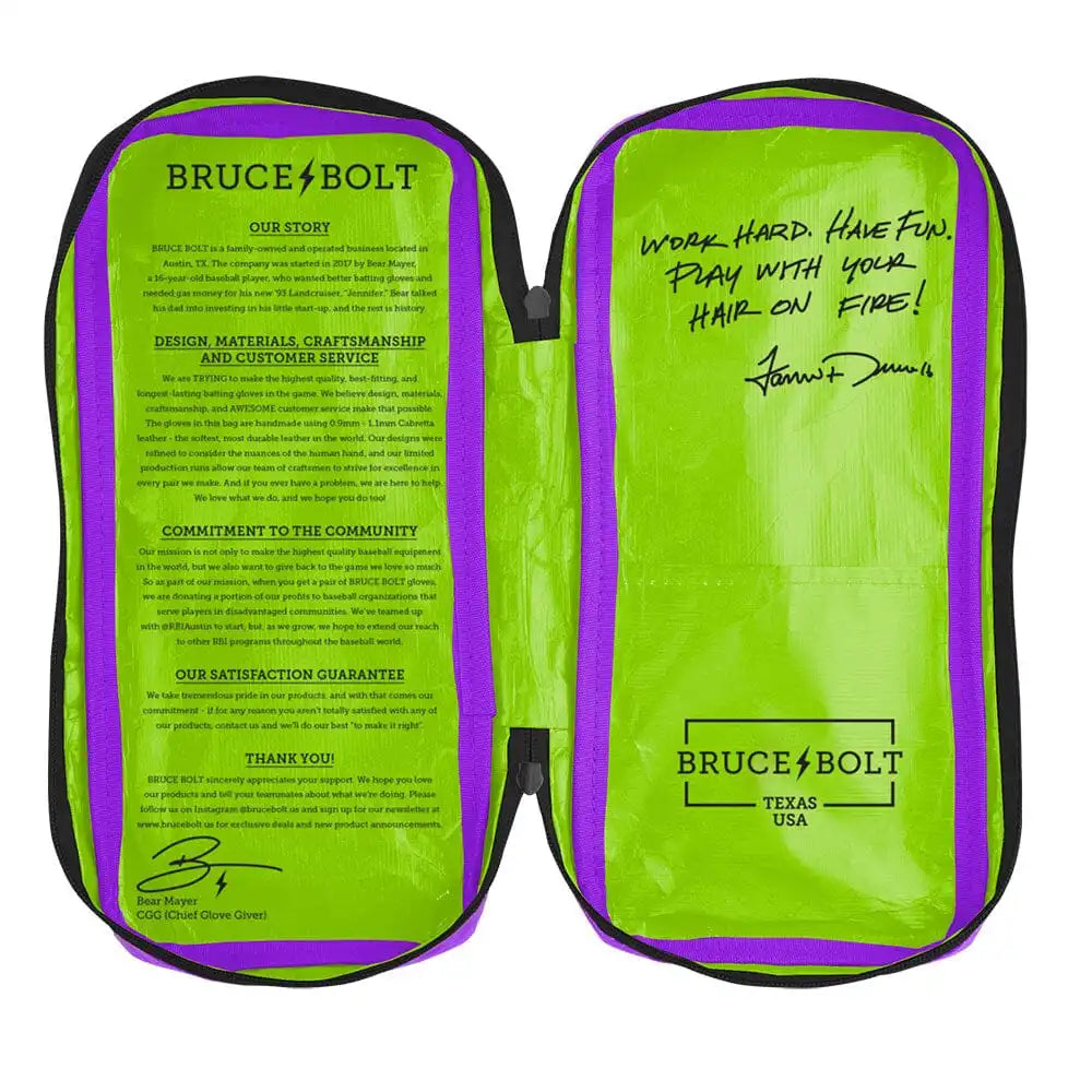 Jarren Duran Signature Series Short Cuff Batting Gloves - Purple