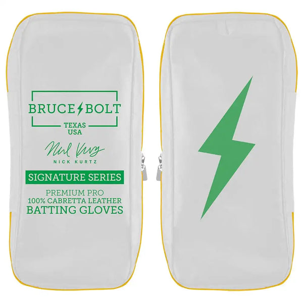 Nick Kurtz Signature Series Short Cuff Batting Gloves - Vegas White