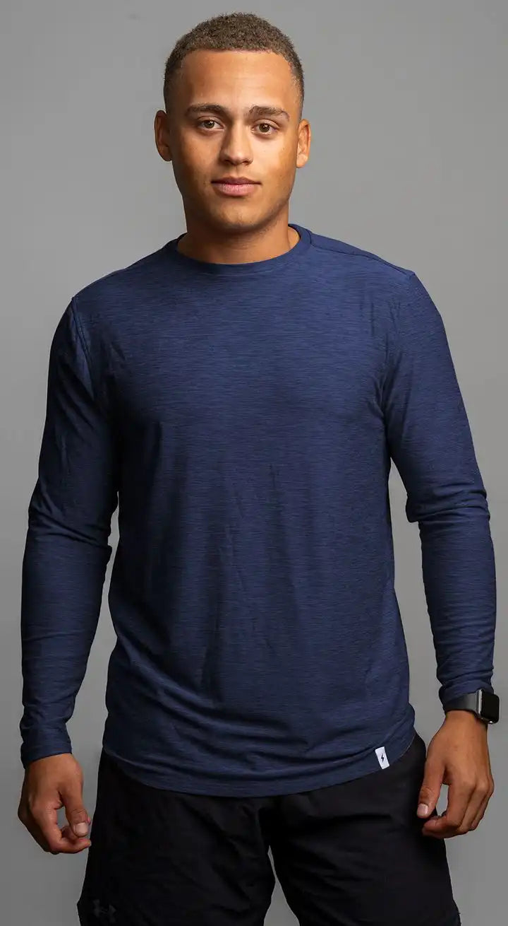 SuperSoft Long Sleeve Shirt - Navy Main image