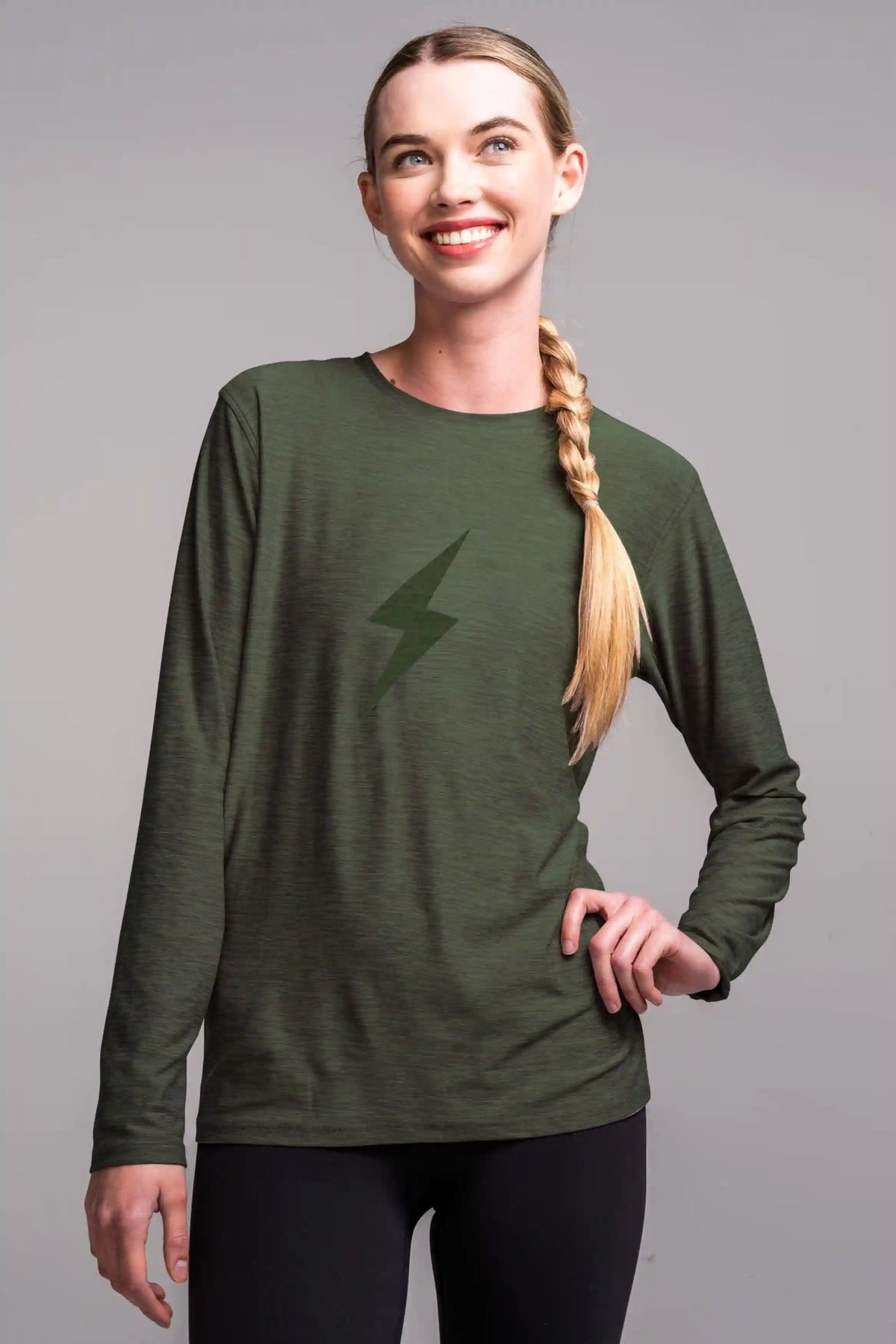 Women's SuperSoft BOLT Long Sleeve Shirt - Olive Green Main image