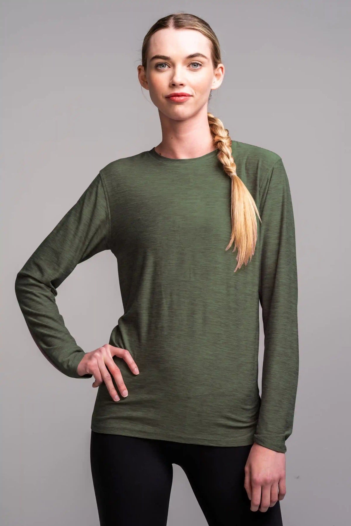 Women's SuperSoft Long Sleeve Shirt - Olive Green Main image
